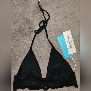 Beach Bunny Anise Triangle Top - Black